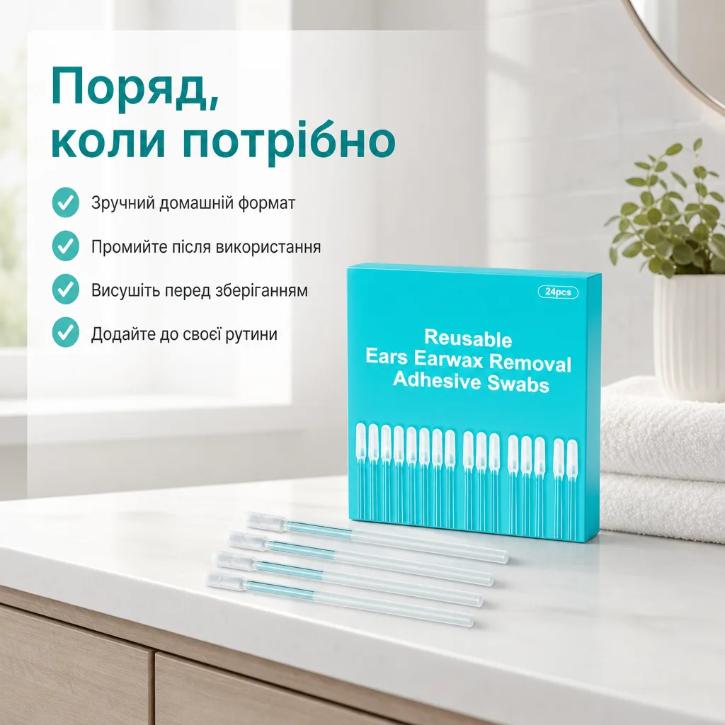 Багаторазові палички для очищення вух — зображення 6