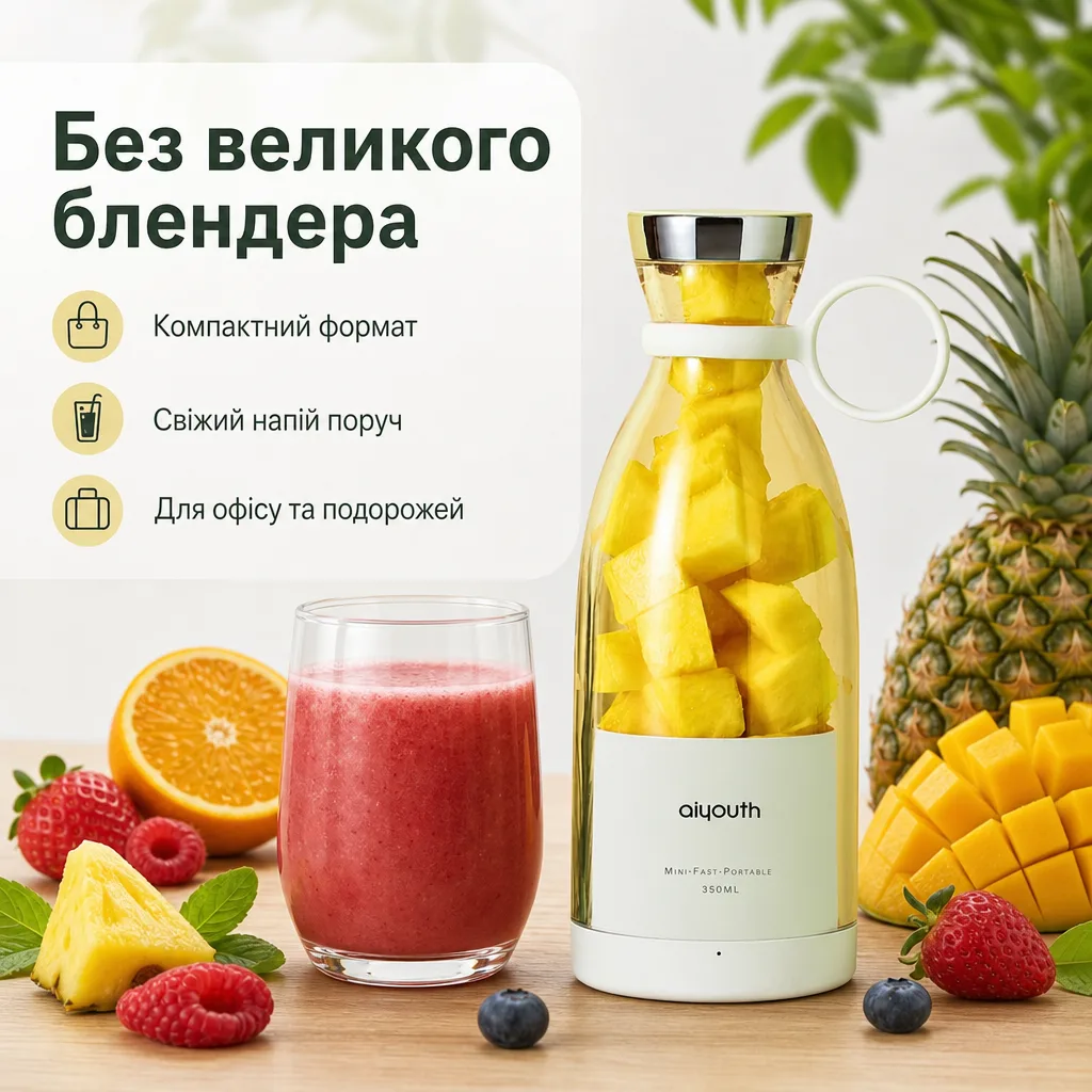 Портативний блендер у пляшці — зображення 3