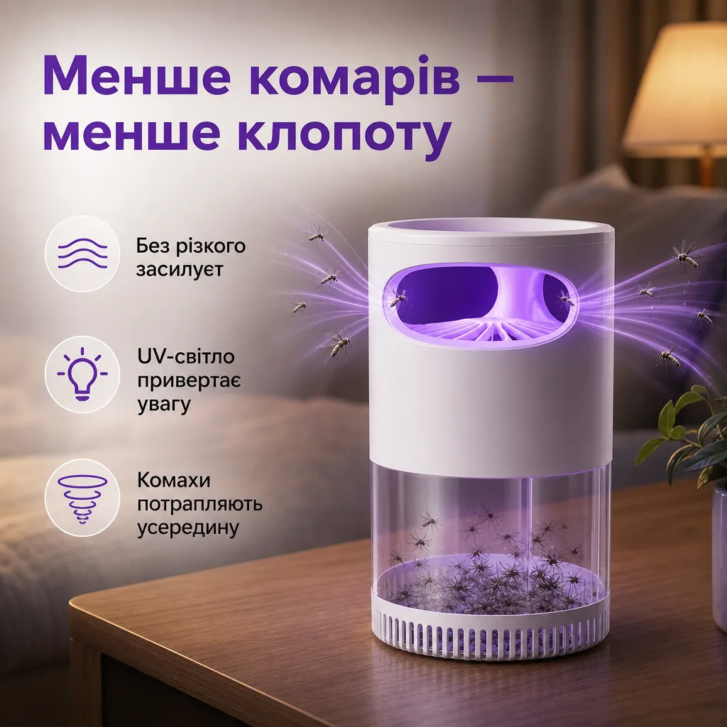 Тиха UV-пастка від комарів — зображення 3