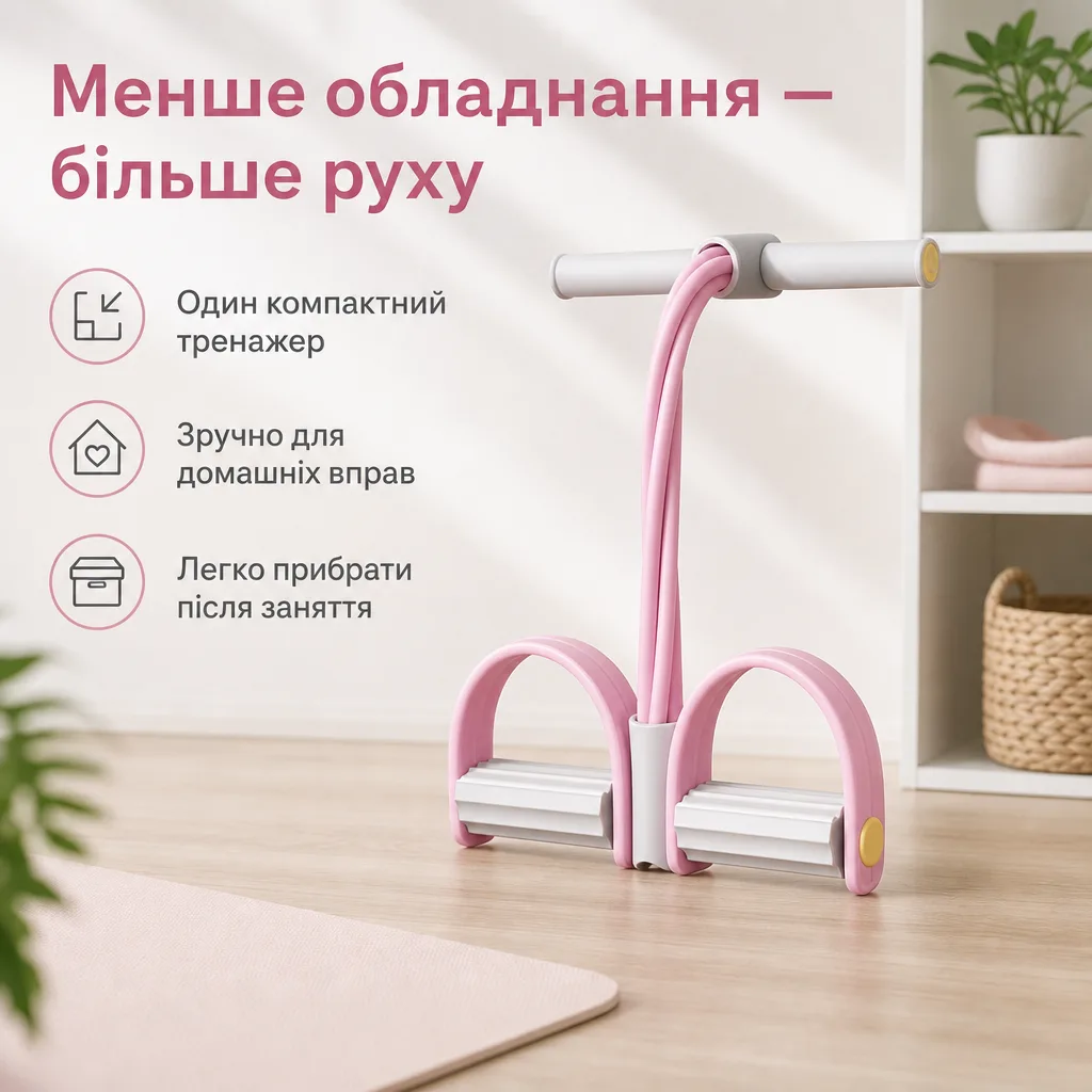 Педальний еспандер для домашніх тренувань — зображення 3