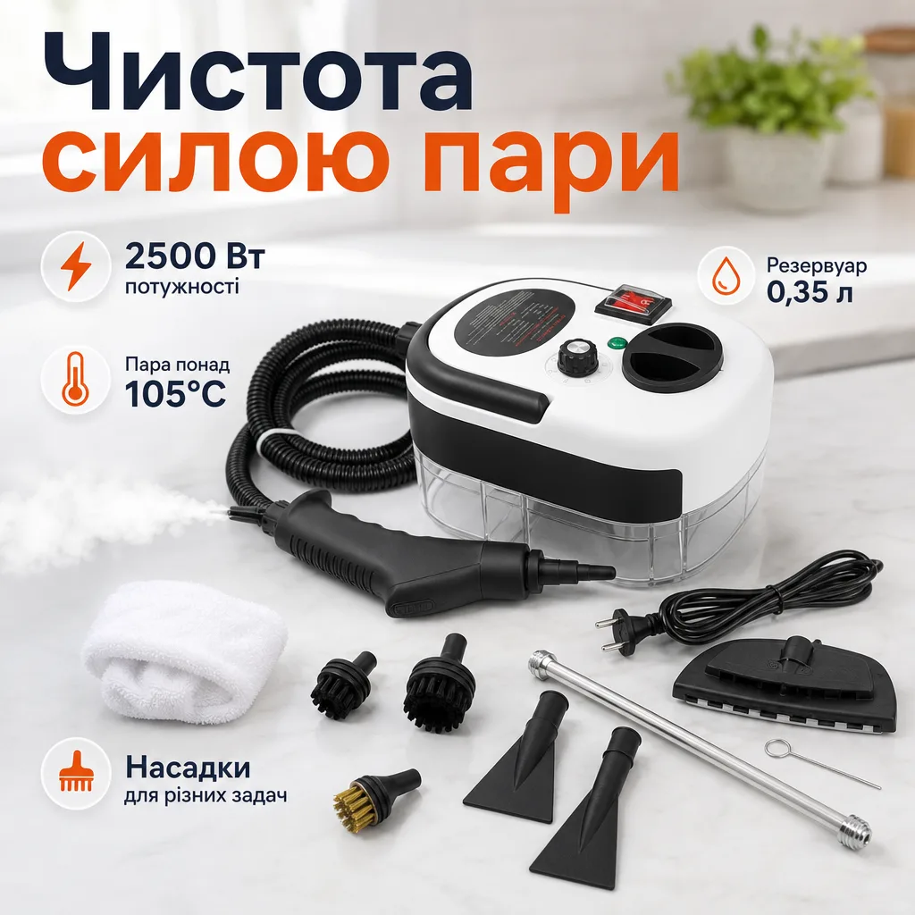 Пароочисник Steam Cleaner TC-SC-002 — чистота силою пари